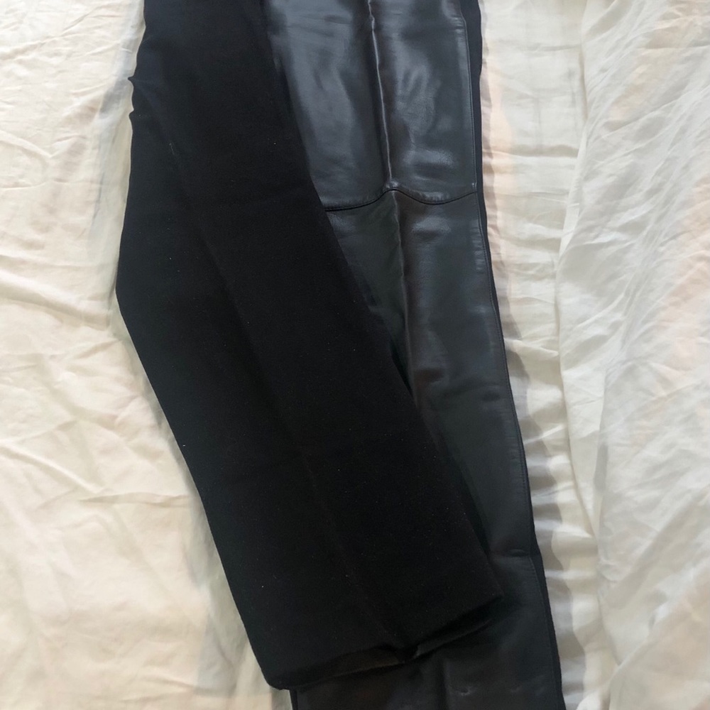 SOLD - Chico’s black leather pants - - Picture 2 of 3